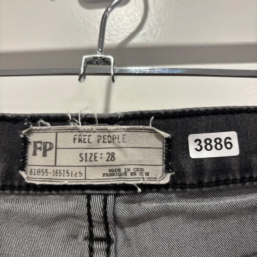 Free People High Rise Skinny Jeans Faded Black Denim Size 28 OB61855-16515125